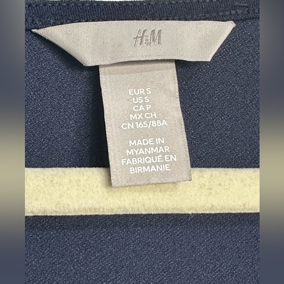 H&M Wrap Dress | Blue Tie-Waist | Women’s Size Small - Picture 6 of 7